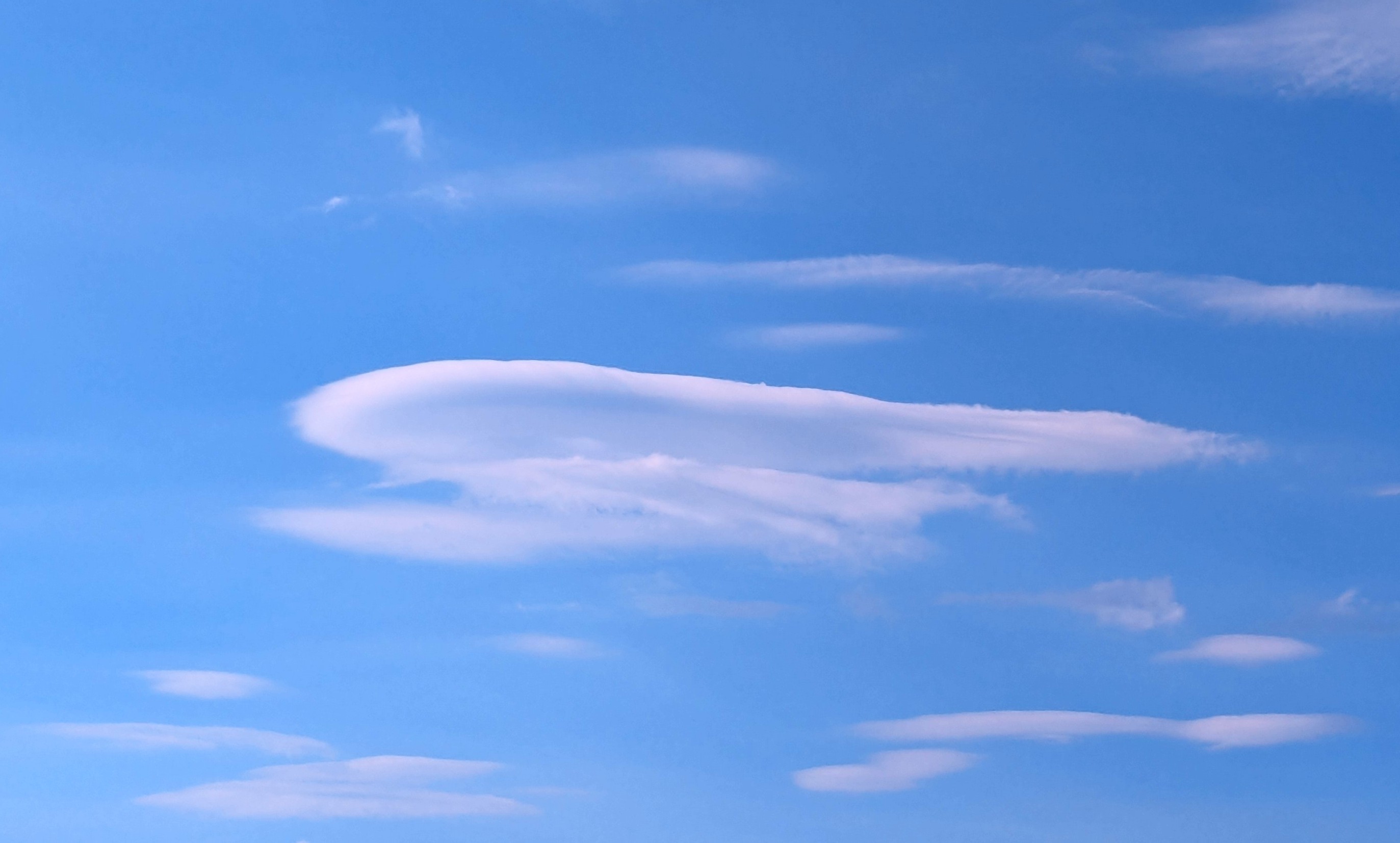 Lenticular cloud over Lake Tahoe