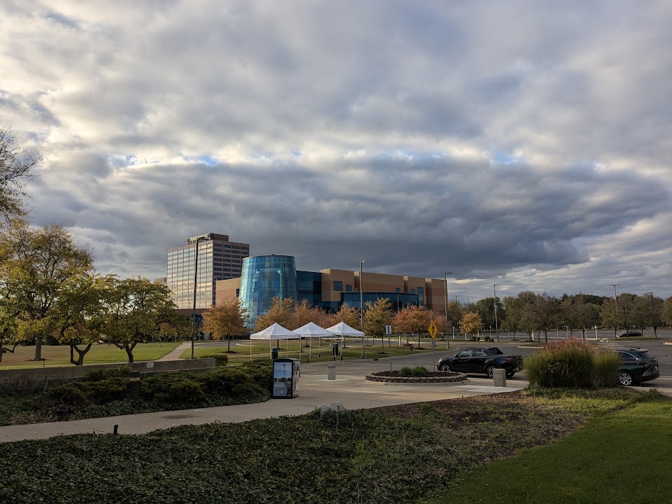 Cumulonimbus anvil backlit by afternoon sun